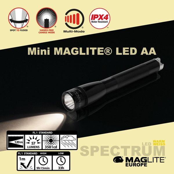  Werbeartikel Maglite®  Spectrum Series™  Mini Maglite® AA mit weißer LED 