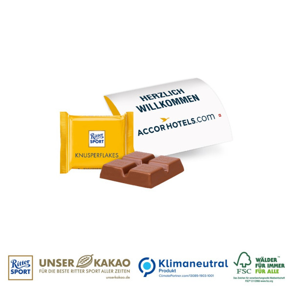 Ritter SPORT Mini bedrucken: Ritter SPORT „Mini“ im Werbebriefchen individuell bedruckt